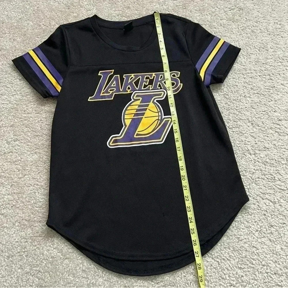 Ultra Game NBA Women’s Soft Mesh Los Angeles Lakers T-Shirt Black Size Small - Picture 7 of 13